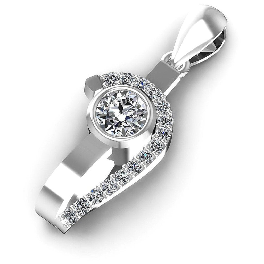 0.40 CT Round Cut Natural Diamonds - Fashion Pendants - Primestyle.com