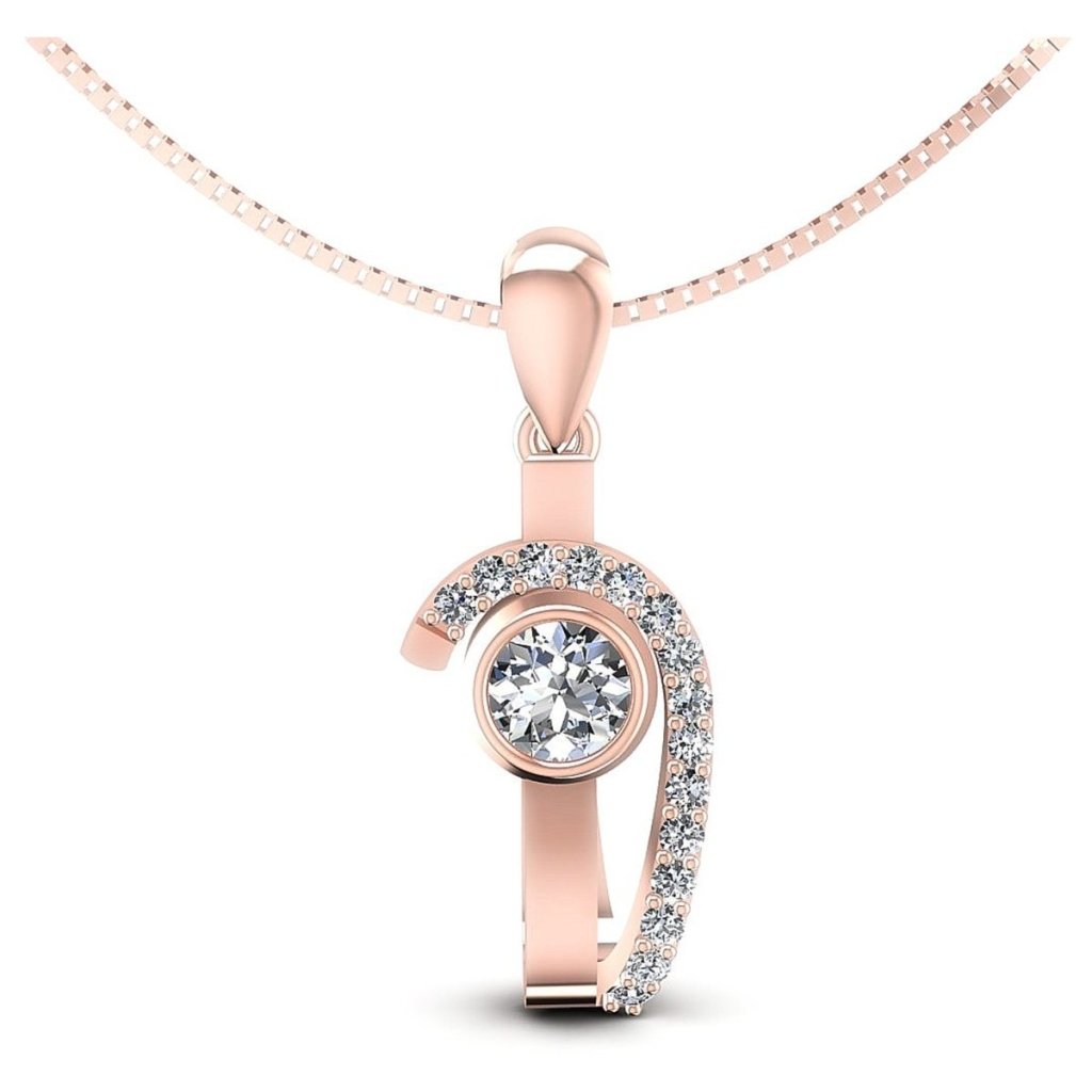 0.40 CT Round Cut Natural Diamonds - Fashion Pendants - Primestyle.com