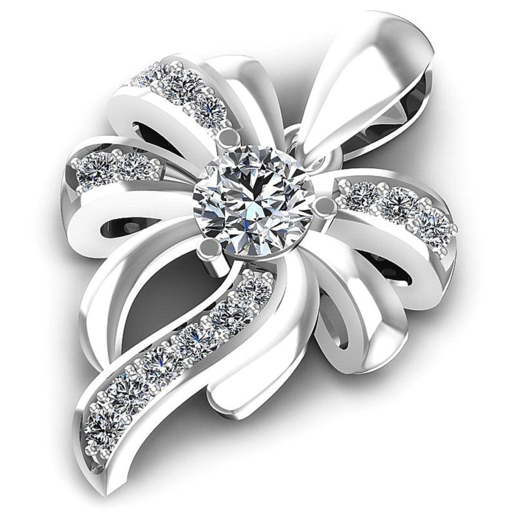 0.40 CT Round Cut Natural Diamonds - Fashion Pendants - Primestyle.com