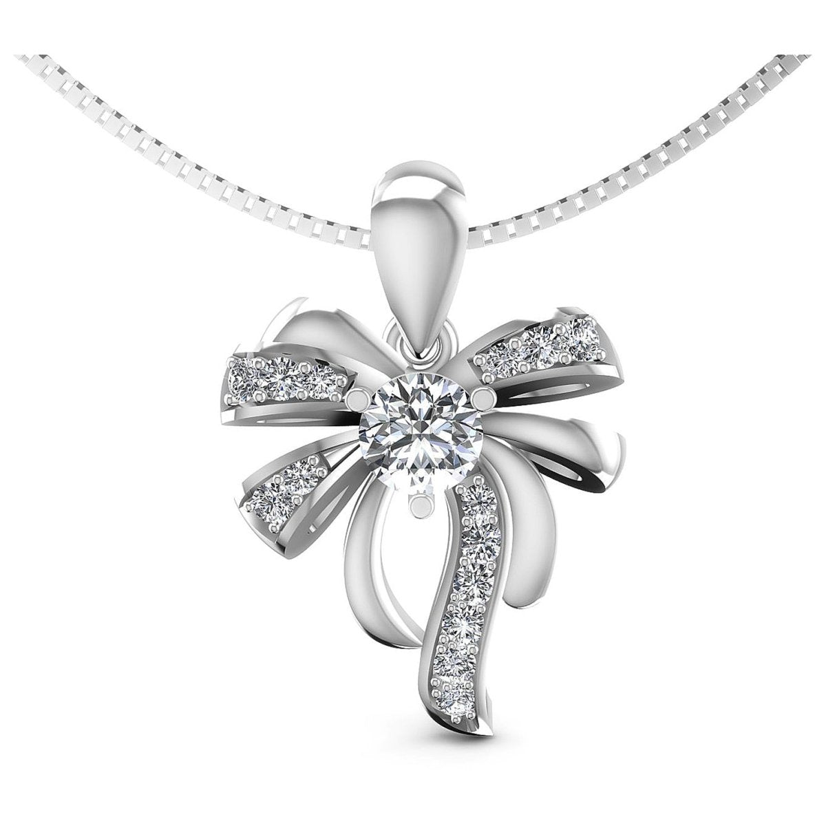 0.40 CT Round Cut Diamonds - Fashion Pendant - Primestyle.com