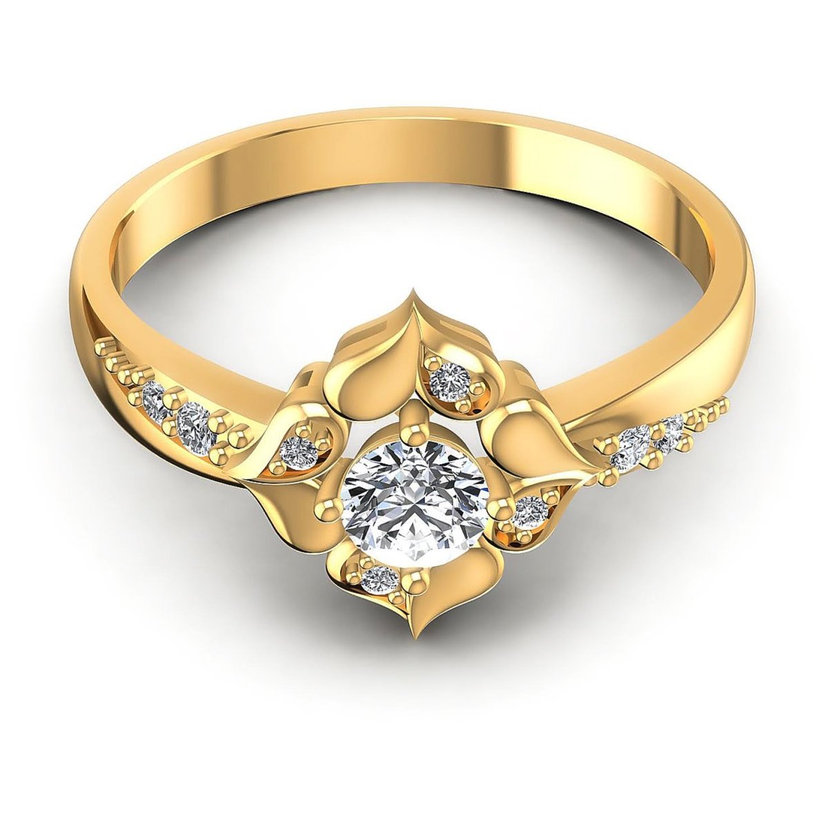 0.40 CT Round Cut Diamonds - Fashion Ring - Primestyle.com