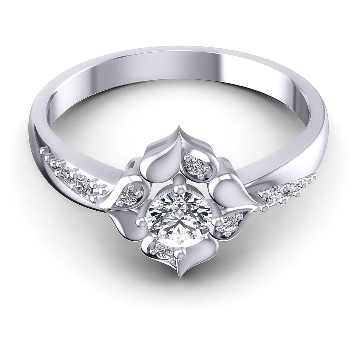 0.40 CT Round Cut Diamonds - Fashion Ring - Primestyle.com