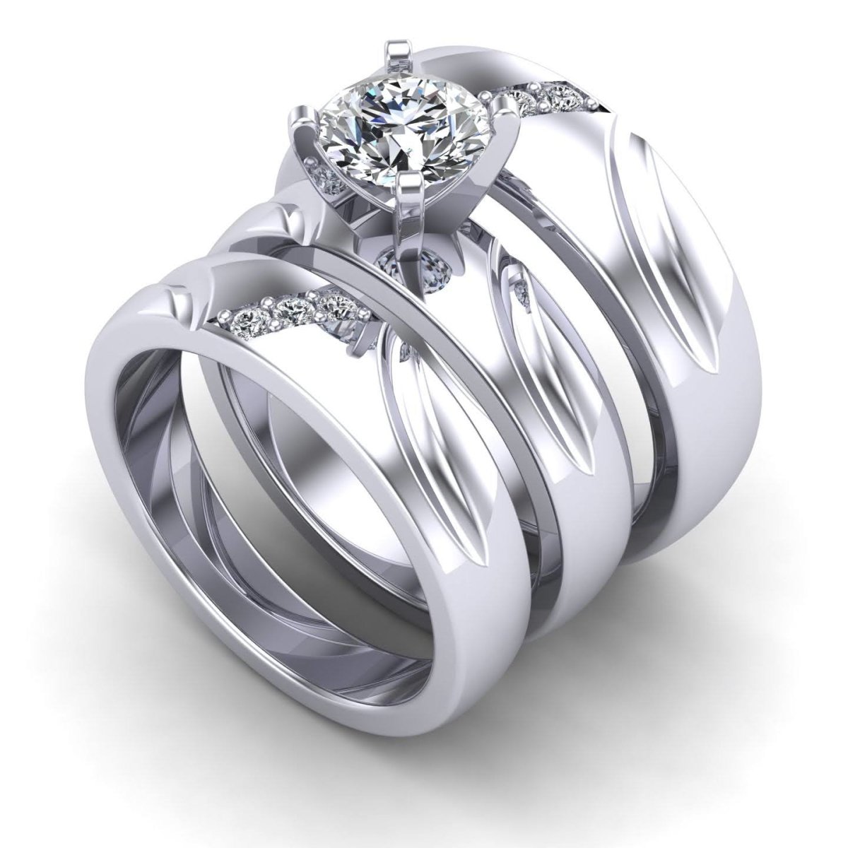 0.41-1.56 CT Round Cut Natural Diamonds - Trio Rings