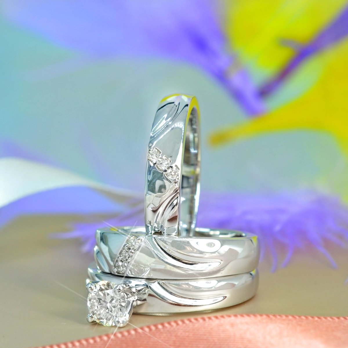 0.41-1.56 CT Round Cut Natural Diamonds - Trio Rings