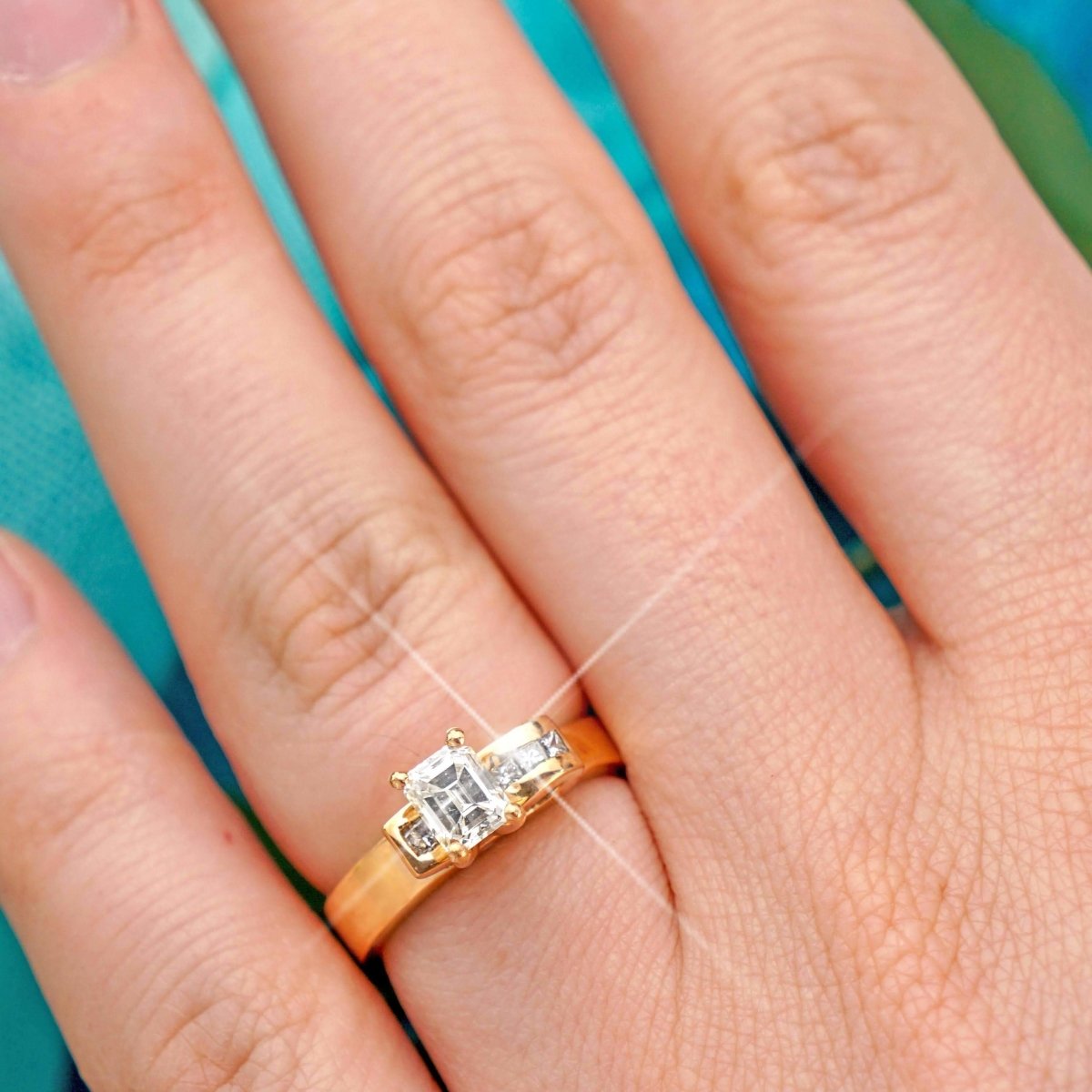 0.45-1.60 CT Princess & Emerald Cut Diamonds - Engagement Ring - Primestyle.com