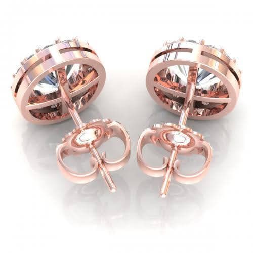 0.45-1.70 CT Round & Oval Cut Diamonds - Stud Earrings - Primestyle.com