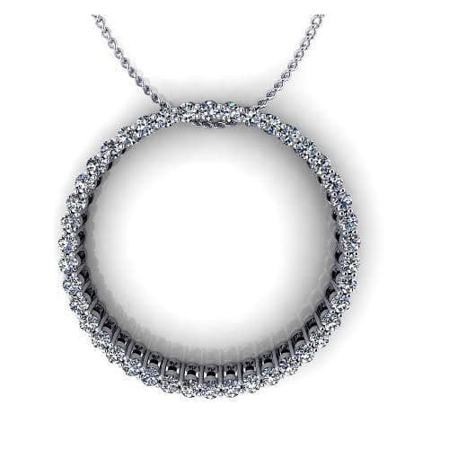 0.45 CT Round Cut Natural Diamonds - Diamond Pendants - Primestyle.com
