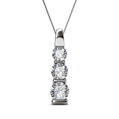 0.45 CT Round Cut Diamonds - Diamond Pendant - Primestyle.com