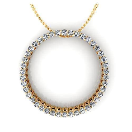 0.45 CT Round Cut Natural Diamonds - Diamond Pendants