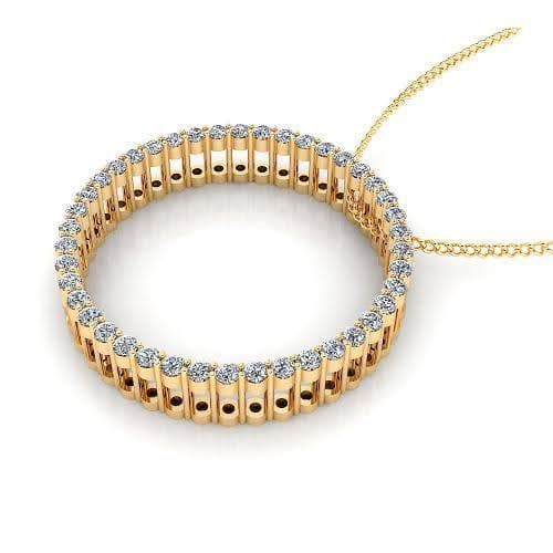 0.45 CT Round Cut Natural Diamonds - Diamond Pendants