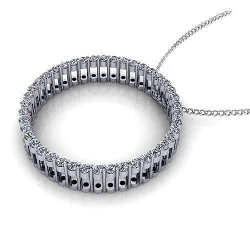0.45 CT Round Cut Natural Diamonds - Diamond Pendants - Primestyle.com