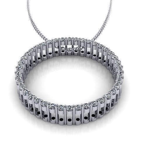 0.45 CT Round Cut Natural Diamonds - Diamond Pendants