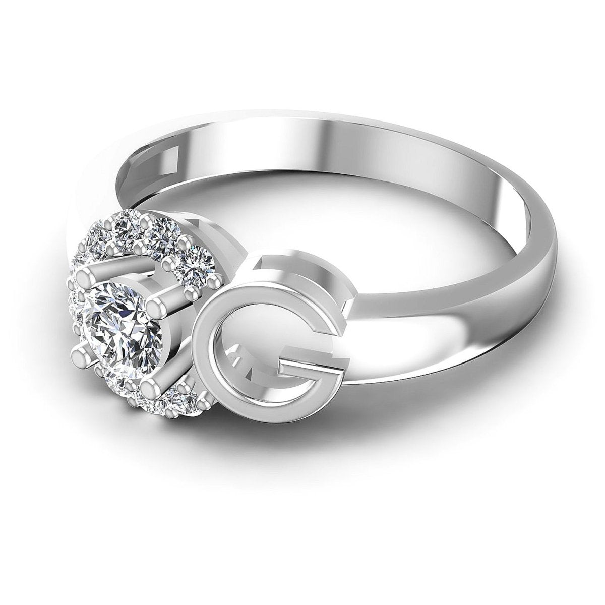 0.45 CT Round Cut Natural Diamonds - Fashion Rings