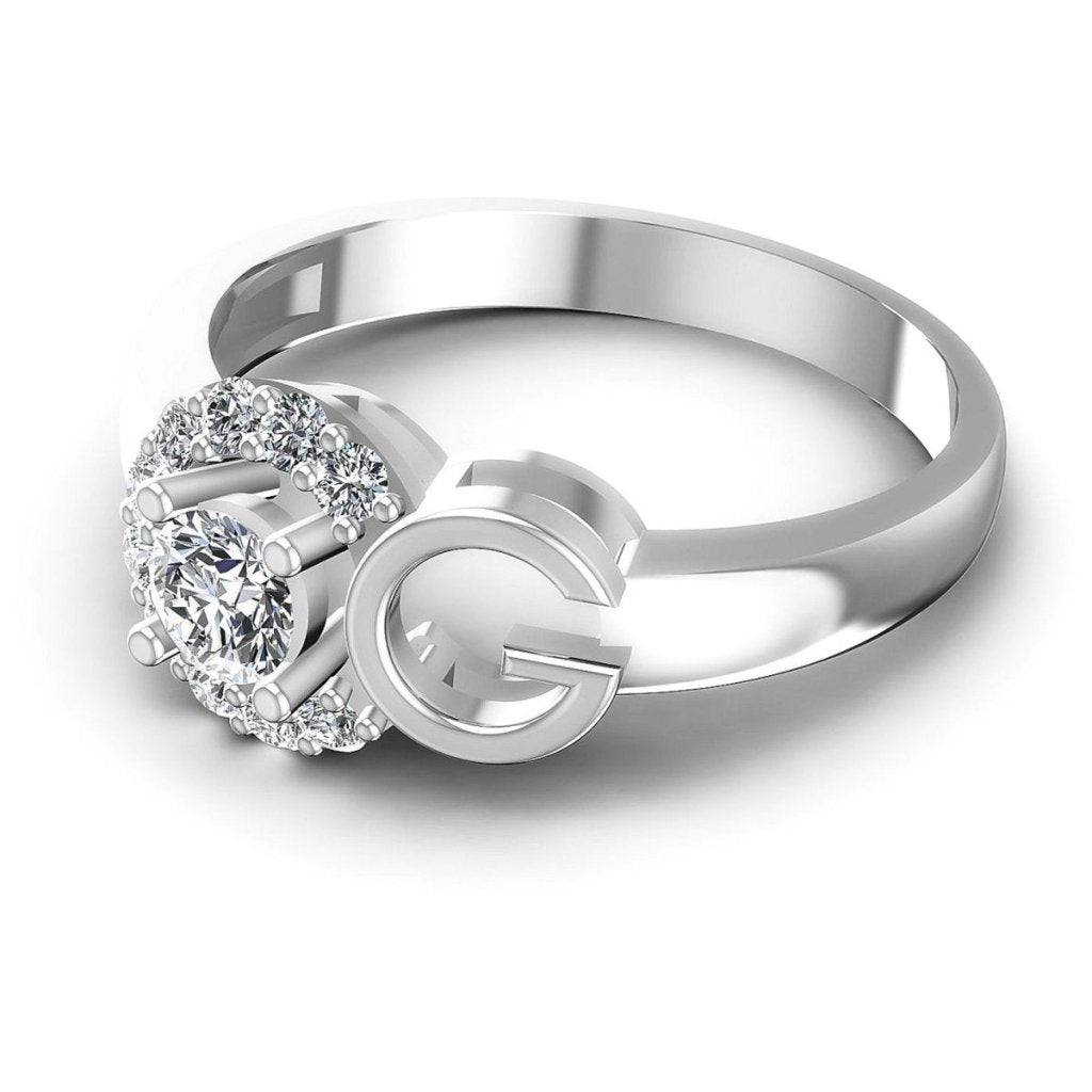 0.45 CT Round Cut Natural Diamonds - Fashion Rings - Primestyle.com
