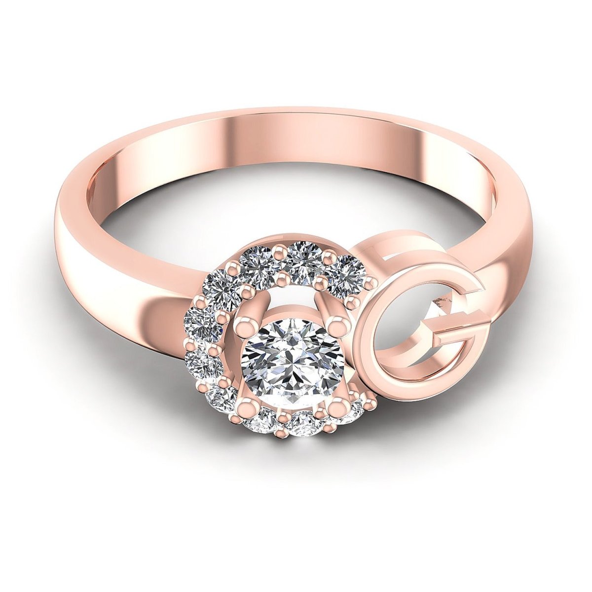 0.45 CT Round Cut Natural Diamonds - Fashion Rings