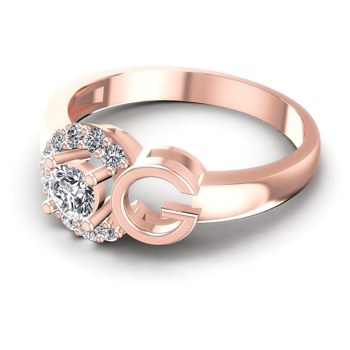 0.45 CT Round Cut Natural Diamonds - Fashion Rings