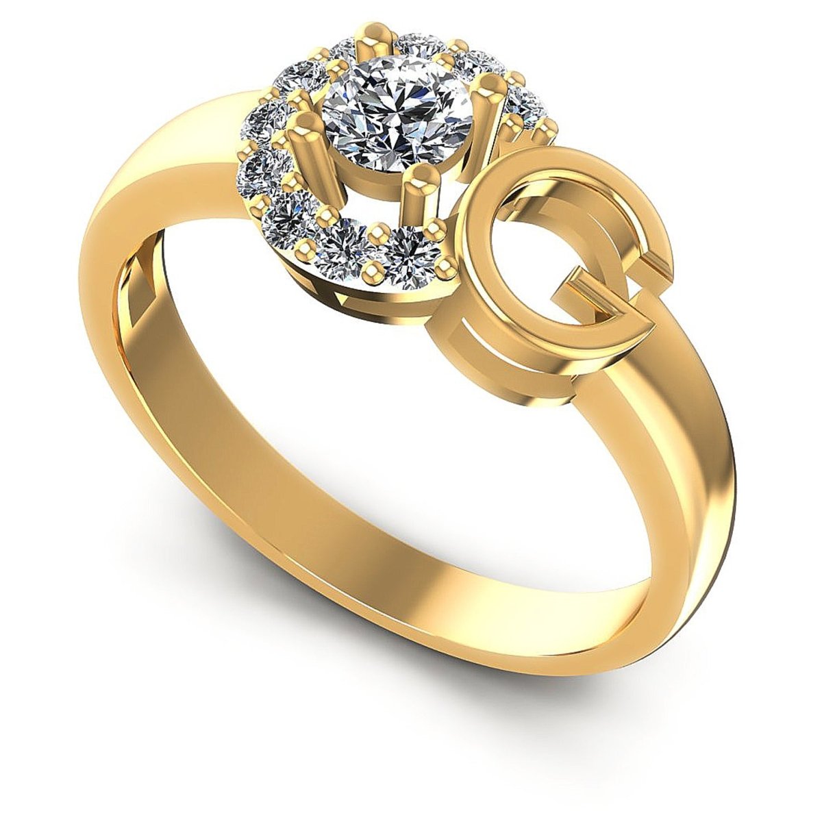 0.45 CT Round Cut Natural Diamonds - Fashion Rings