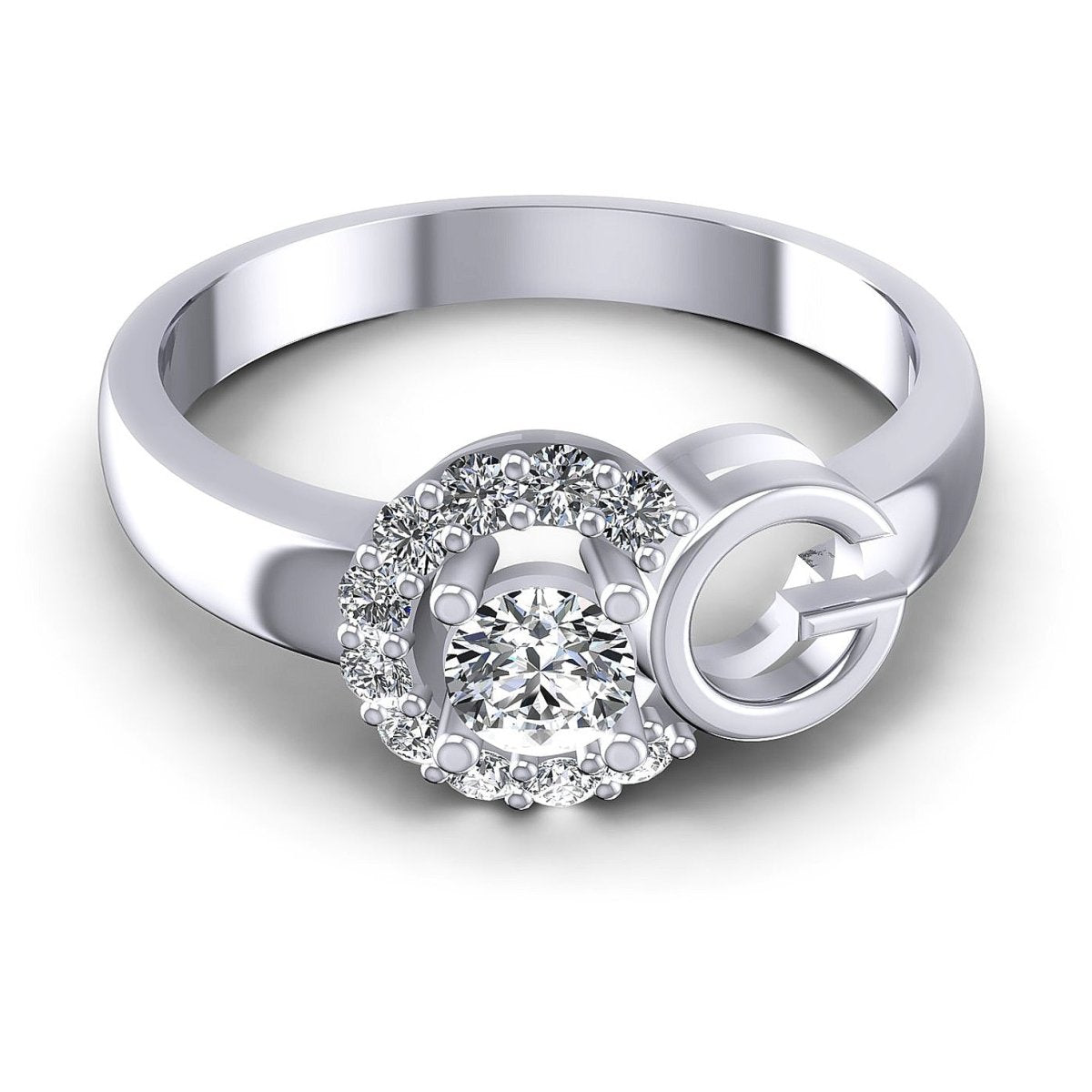 0.45 CT Round Cut Natural Diamonds - Fashion Rings