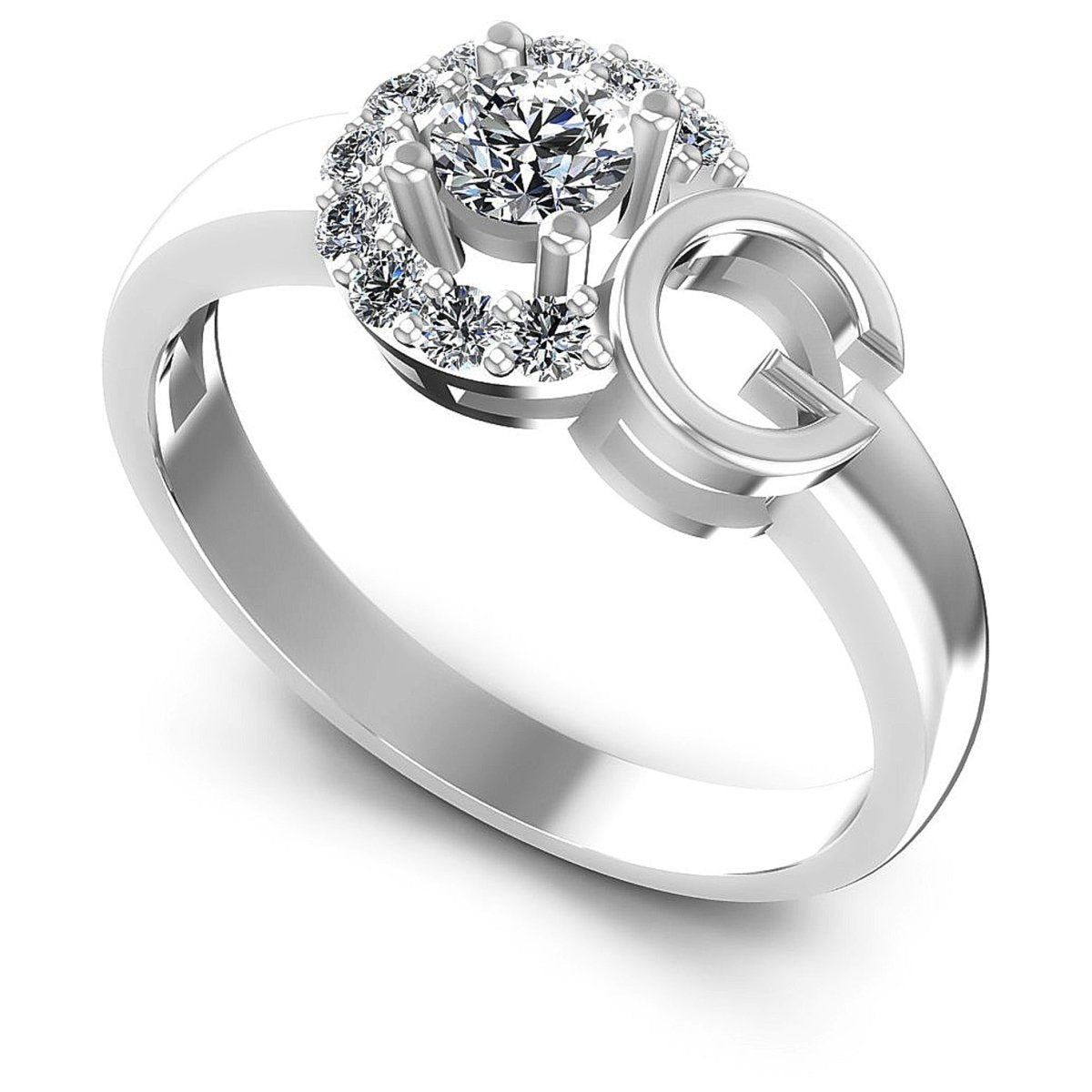 0.45 CT Round Cut Diamonds - Fashion Ring - Primestyle.com