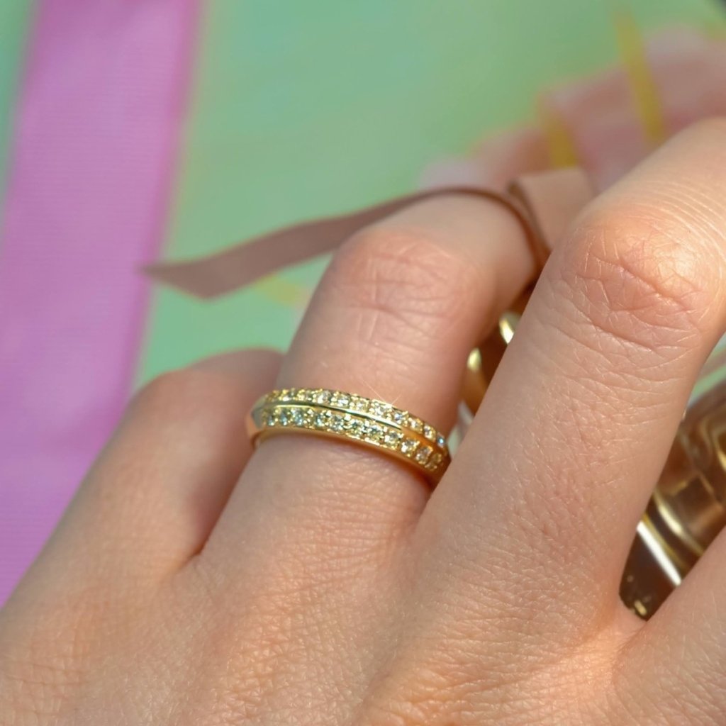 0.45 CT Round Cut Natural Diamonds - Wedding Band - Primestyle.com