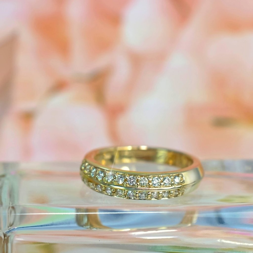 0.45 CT Round Cut Natural Diamonds - Wedding Band