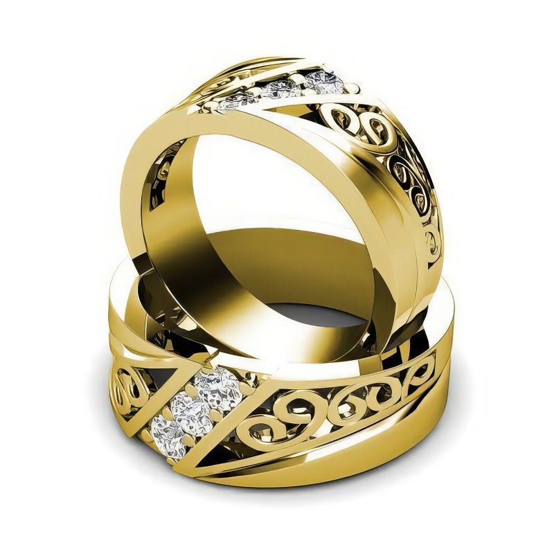 0.45 CT Round Cut Natural Diamonds - Wedding Sets