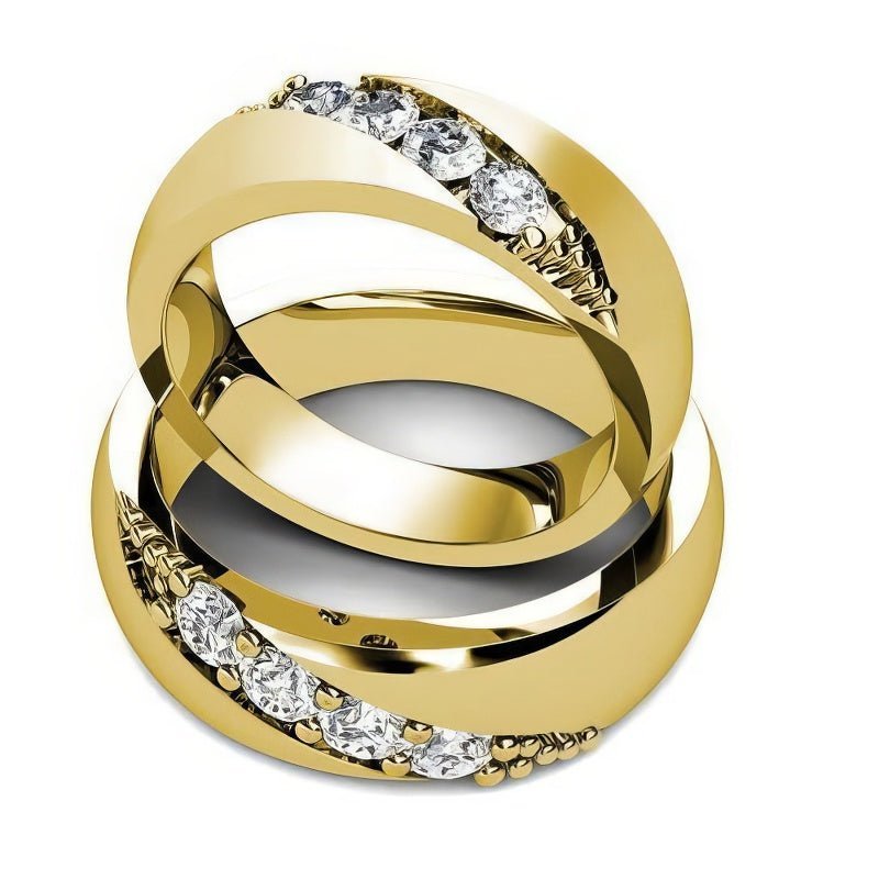 0.45 CT Round Cut Natural Diamonds - Wedding Sets - Primestyle.com