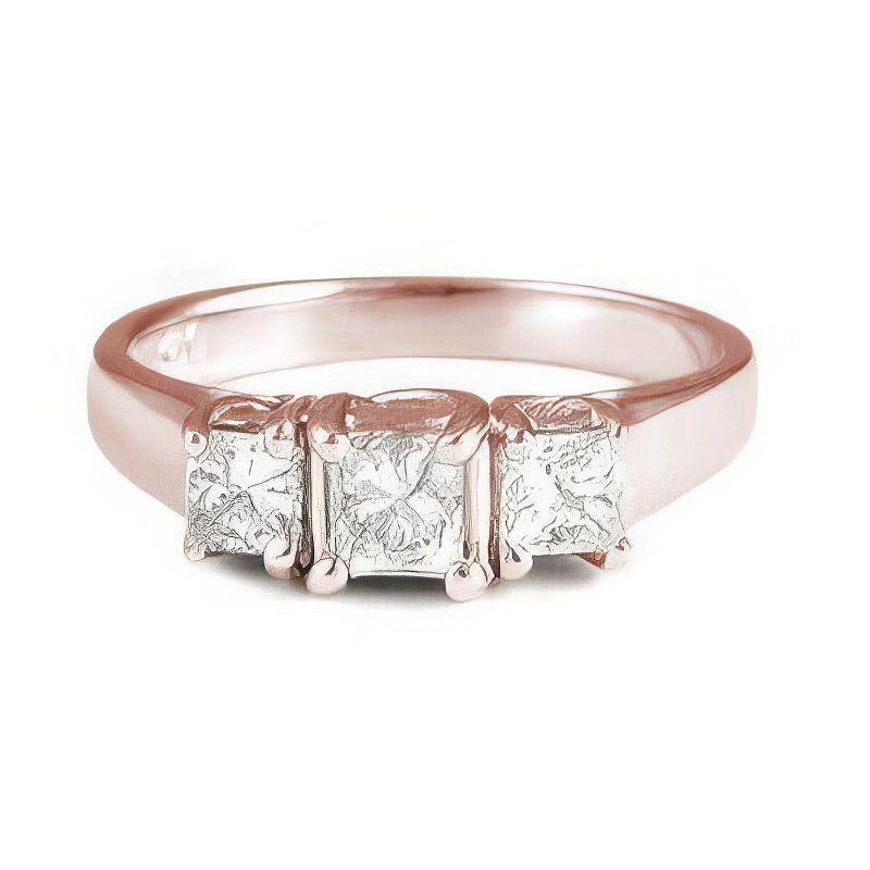 0.50-0.75 CT Princess Cut Diamonds - Three Stone Ring - Primestyle.com