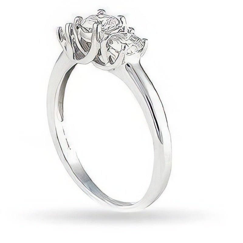 0.50-0.80 CT Round Cut Diamonds - Three Stone Ring - Primestyle.com