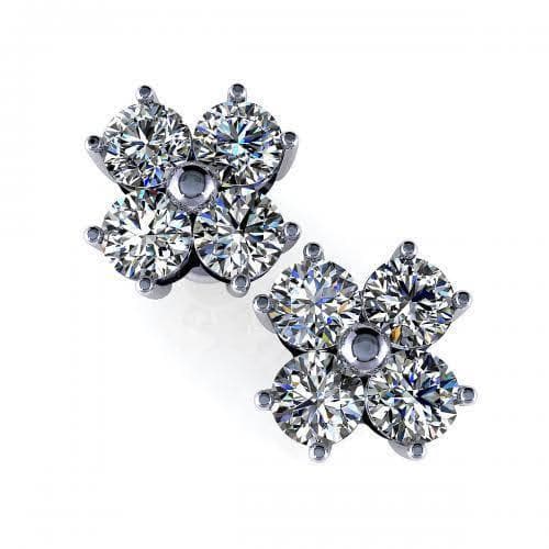 0.50-1.50 CT Round Cut Diamonds - Diamond Earrings - Primestyle.com