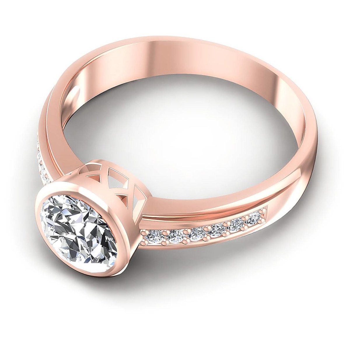 0.50-1.65 CT Round Cut Diamonds - Engagement Ring