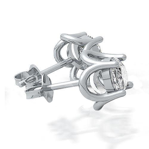 0.50-2.00 CT Round Cut Diamonds - Stud Earrings - Primestyle.com