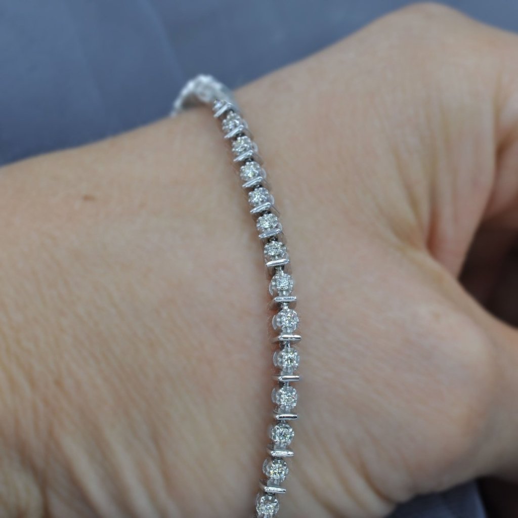 0.50 - 2.00 CT Round Cut Diamonds - Tennis Bracelet - Primestyle.com