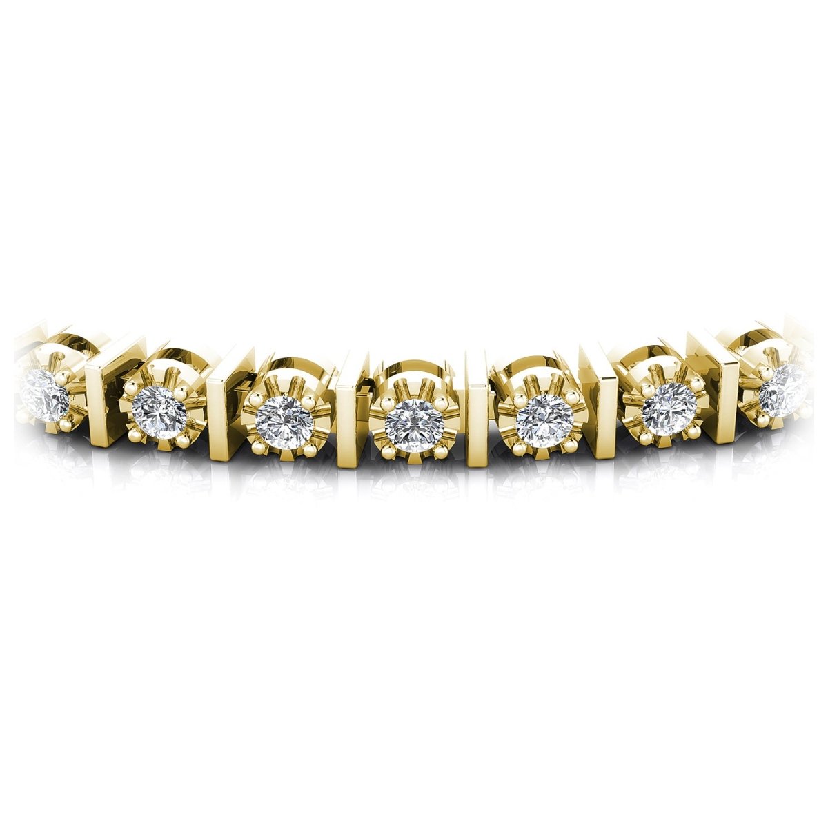 0.50-2.00 CT Round Cut Diamonds - Tennis Bracelet - Primestyle.com