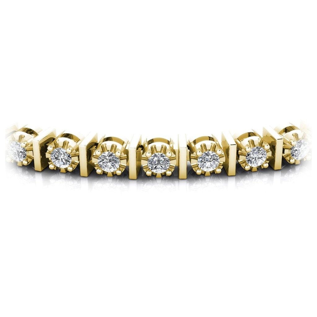 0.50 - 2.00 CT Round Cut Diamonds - Tennis Bracelet - Primestyle.com
