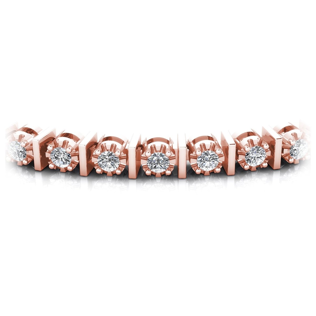 0.50-2.00 CT Round Cut Diamonds - Tennis Bracelet - Primestyle.com