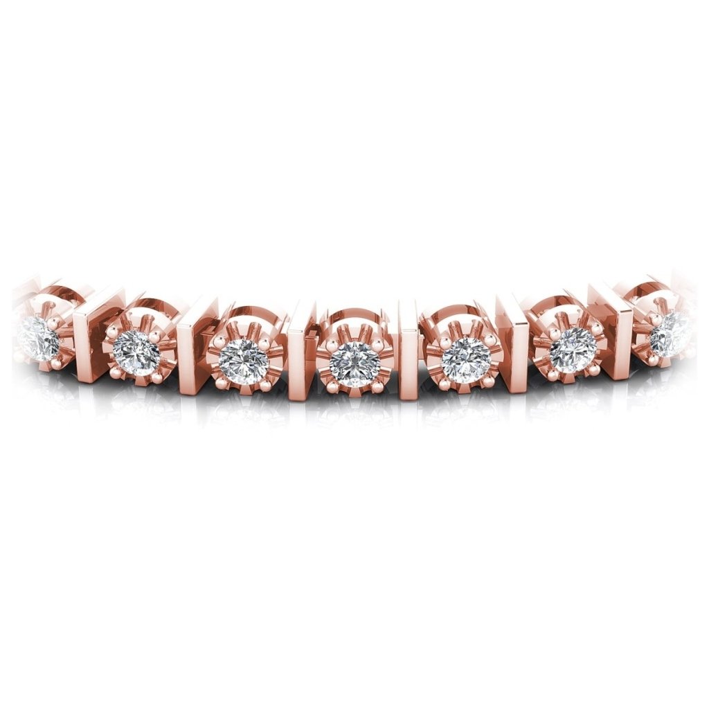 0.50 - 2.00 CT Round Cut Diamonds - Tennis Bracelet - Primestyle.com