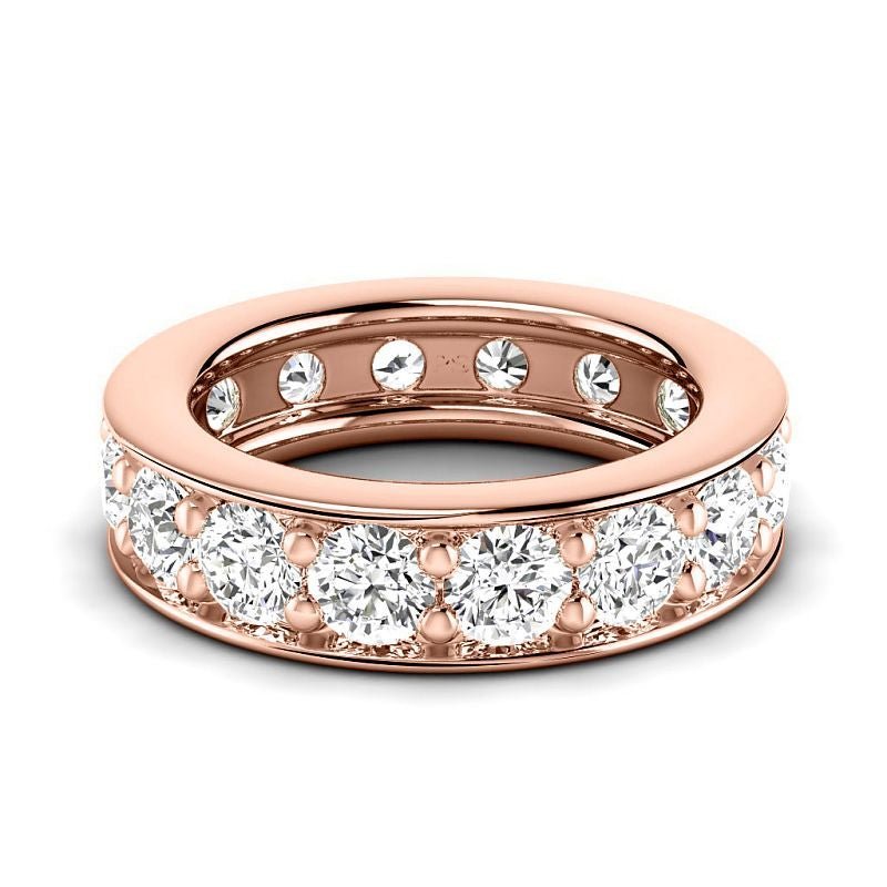 0.50-2.00 CT Round Cut Diamonds - Eternity Rings