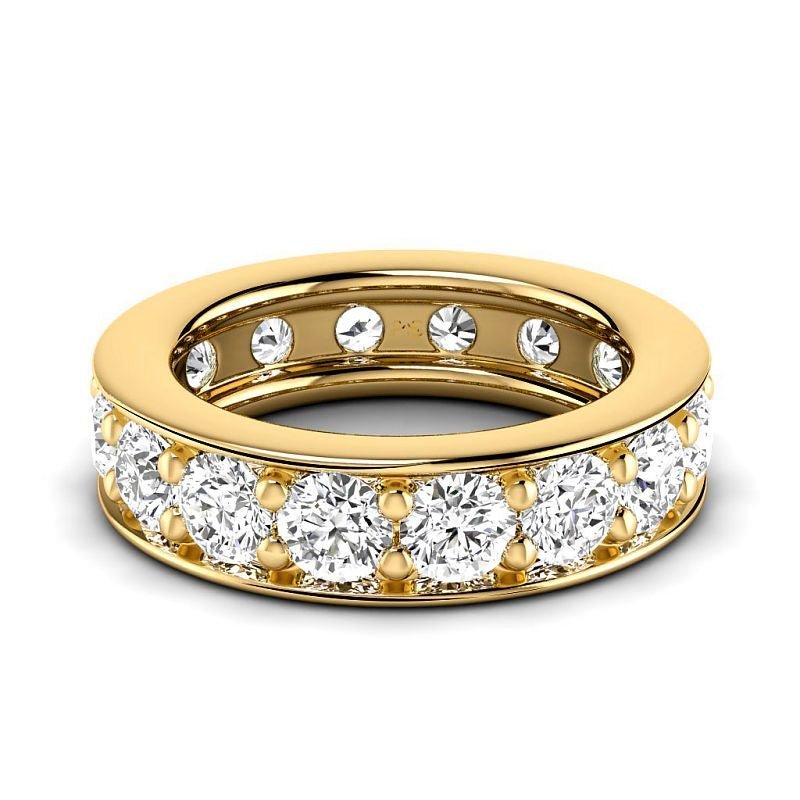 0.50 - 2.00 CT Round Cut Lab Grown Diamonds - Eternity Ring - Primestyle.com