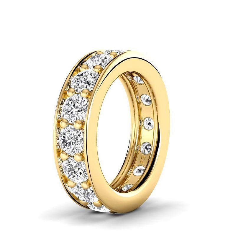 0.50 - 2.00 CT Round Cut Lab Grown Diamonds - Eternity Ring - Primestyle.com