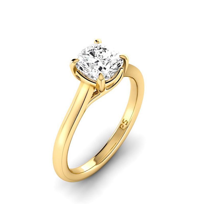 0.50 - 3.00 CT Cushion Cut Lab Grown Diamonds - Solitaire Ring - Primestyle.com
