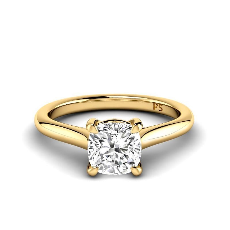 0.50-6.00 CT Cushion Cut Diamonds - Solitaire Rings