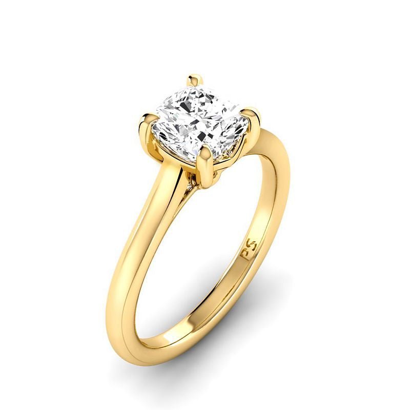 0.50 - 3.00 CT Cushion Cut Lab Grown Diamonds - Solitaire Ring - Primestyle.com