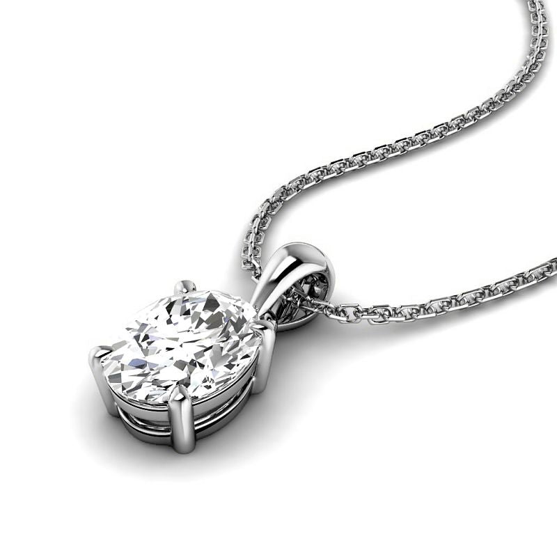 0.50-6.00 CT Oval Cut Diamonds - Solitaire Pendant