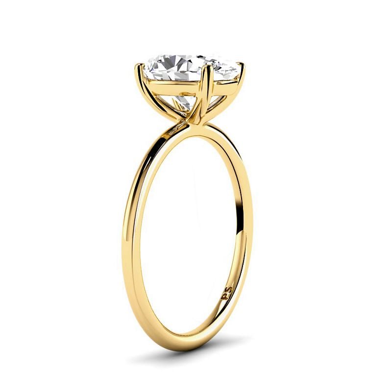 0.50-3.00 CT Oval Cut Lab Grown Diamonds - Solitaire Ring - Primestyle.com