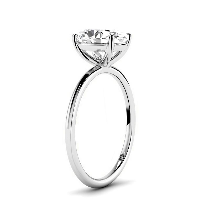 0.50 - 3.00 CT Oval Cut Lab Grown Diamonds - Solitaire Ring - Primestyle.com