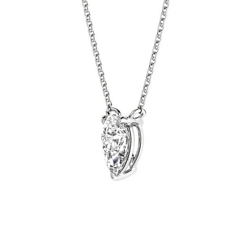 0.50-3.00 CT Pear Cut Lab Grown Diamonds - Solitaire Pendant - Primestyle.com