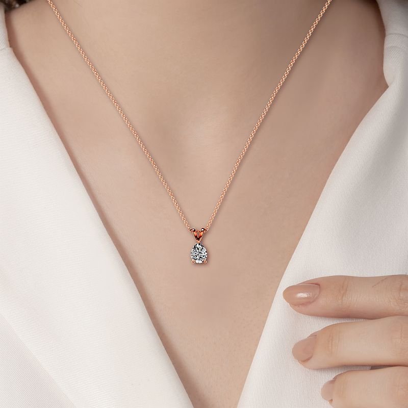 0.50-3.00 CT Pear Cut Lab Grown Diamonds - Solitaire Pendant - Primestyle.com