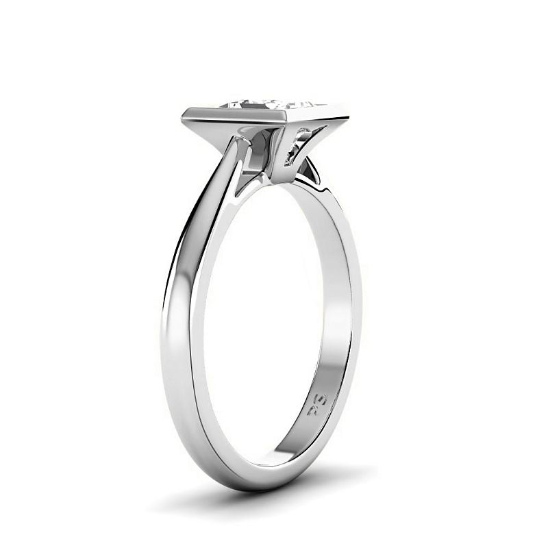 0.50 - 3.00 CT Princess Cut Lab Grown Diamonds - Solitaire Ring - Primestyle.com