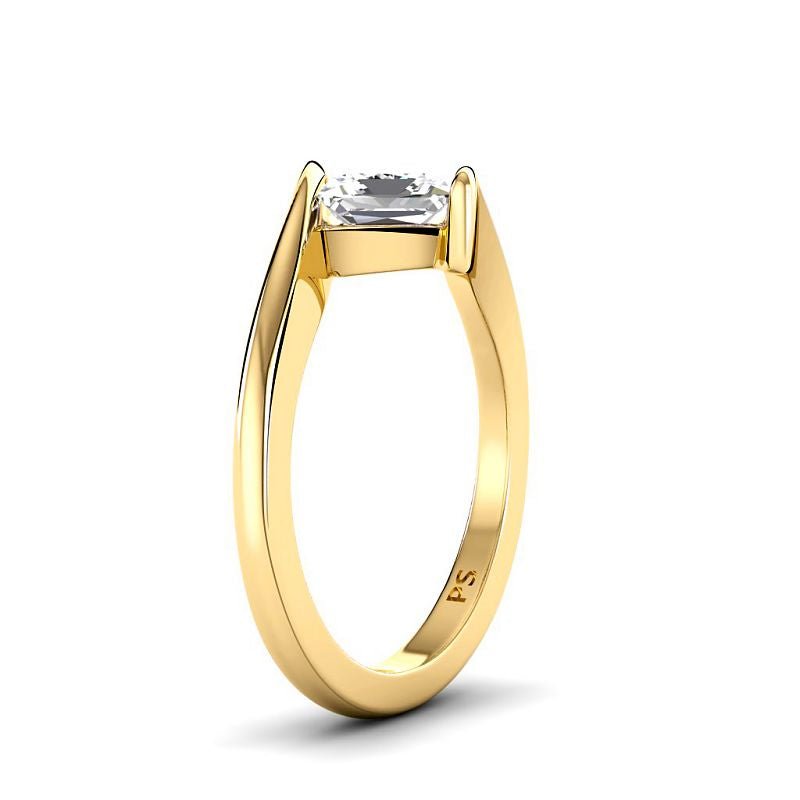 0.50-3.00 CT Princess Cut Lab Grown Diamonds - Solitaire Ring